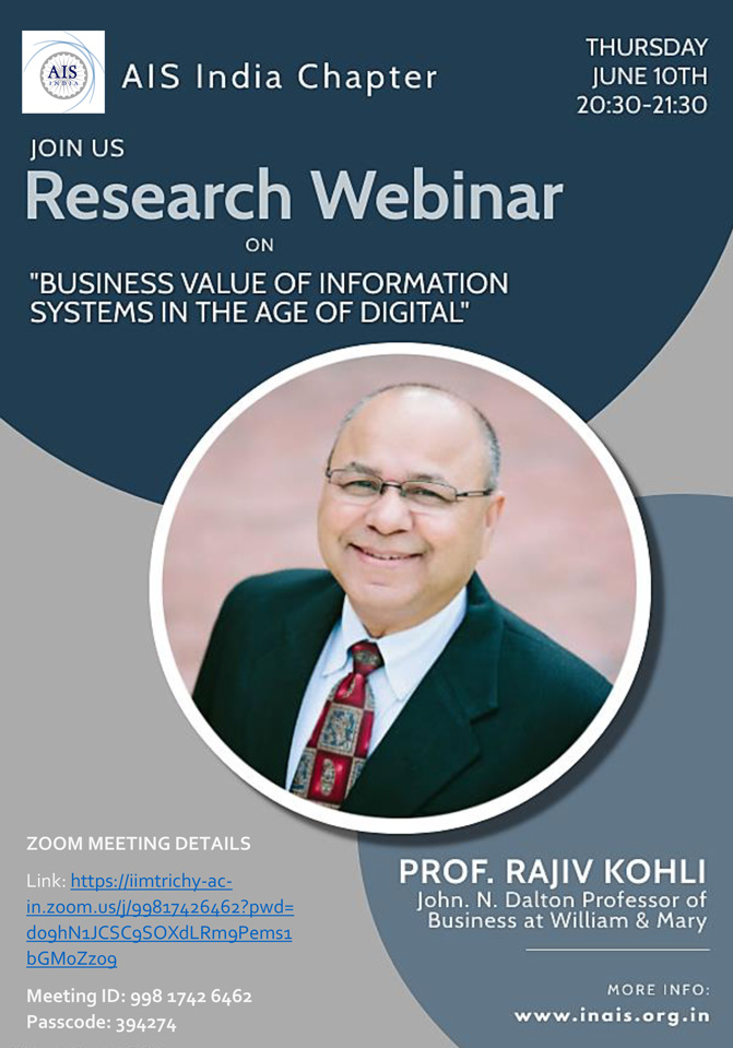 Read more about the article Research Webinar: Business Value of Information Systems in the Age of Digital
