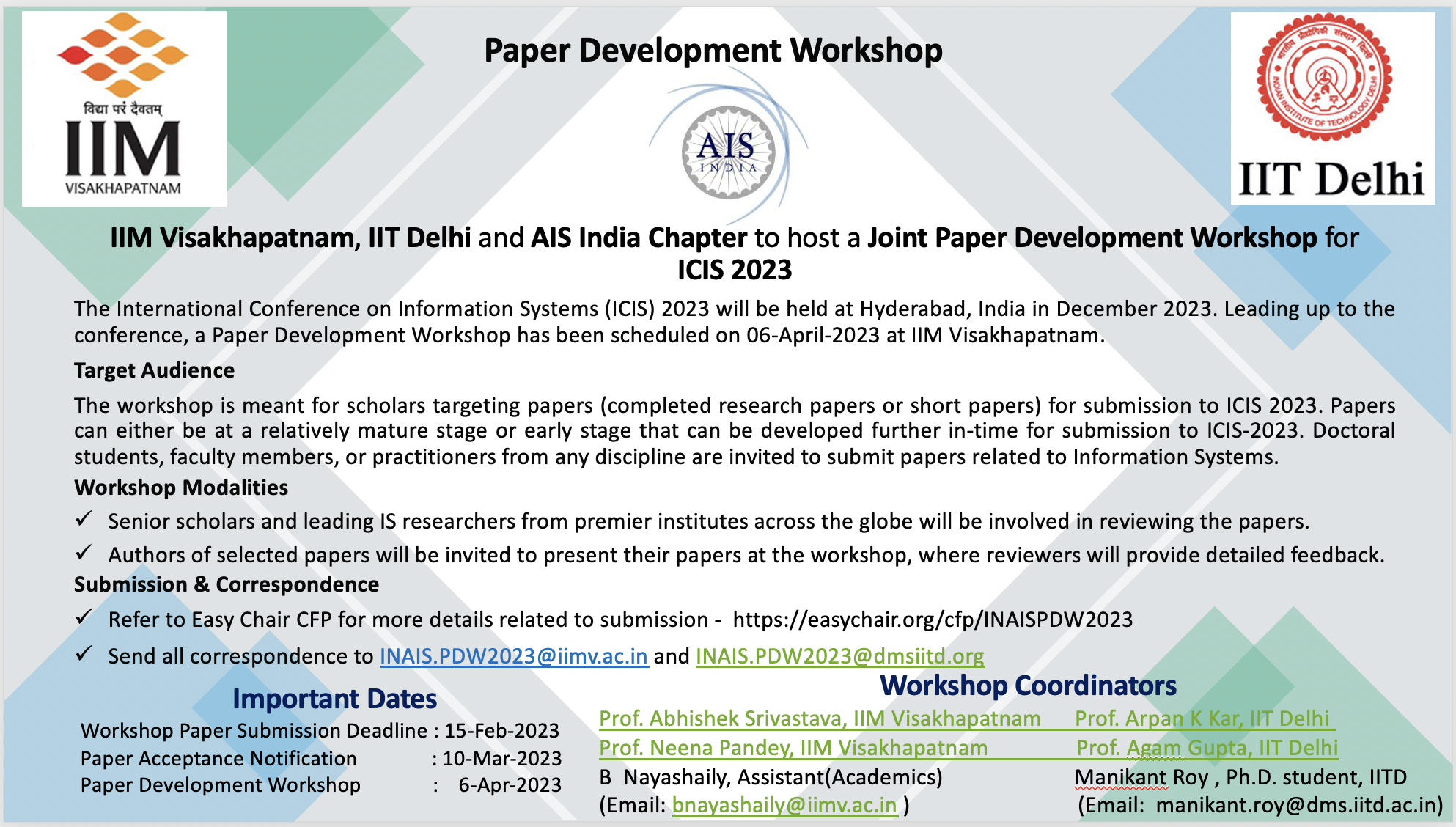 Read more about the article Paper Development Workshop